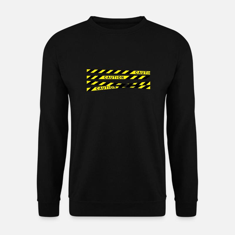 caution_f2 - Unisex Pullover - Schwarz