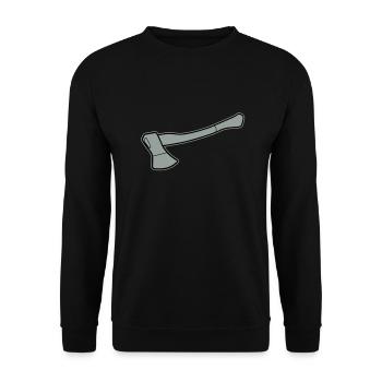Axt - Unisex Pullover - Schwarz - Vorne - Alina (178cm) & Michal (187cm)