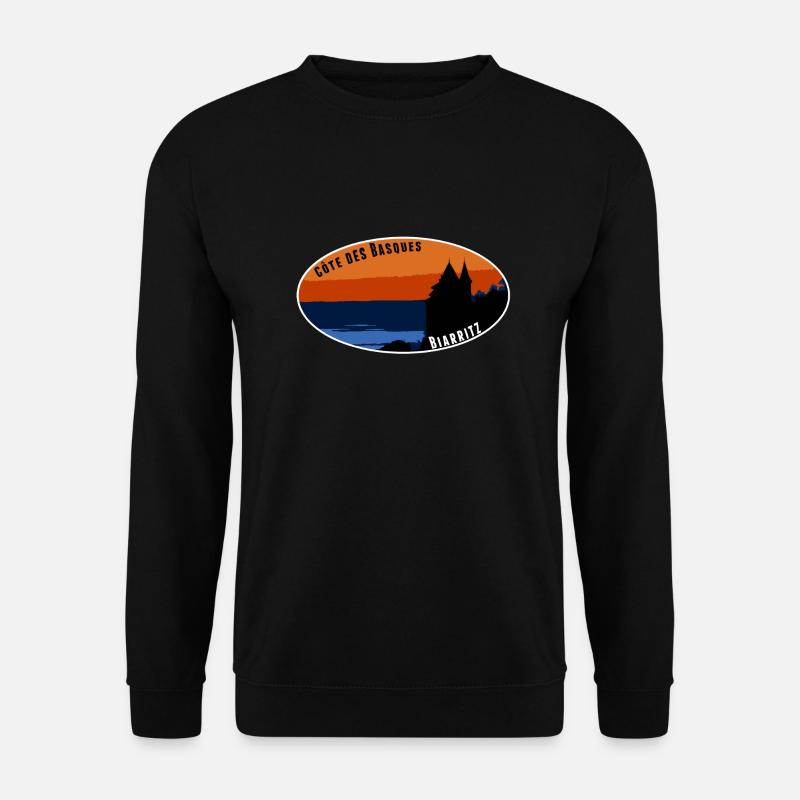 Côte des Basques Biarritz - Unisex Sweatshirt - black