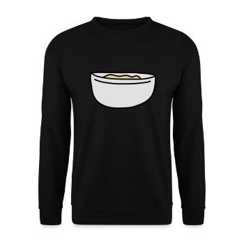 Mixing Bowl - Unisex Pullover - Schwarz - Vorne - Alina (178cm) & Michal (187cm)