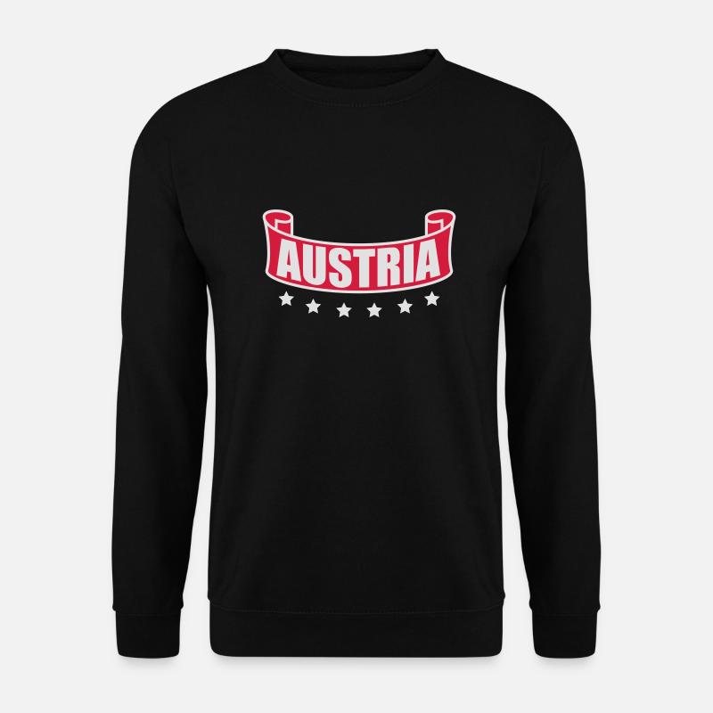 Austria Banner Logo - Unisex Pullover - Schwarz