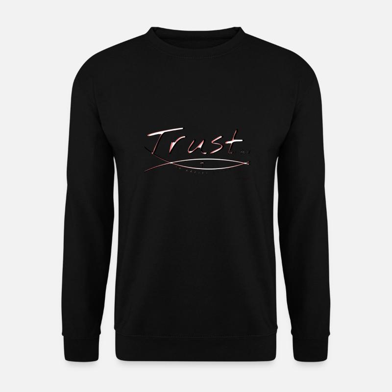TRUST in God - Unisex Pullover - Schwarz