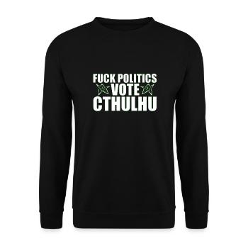 Baise la politique vote Cthulhu - Sweat-shirt Unisexe - noir - Devant - Alina (178cm) & Michal (187cm)