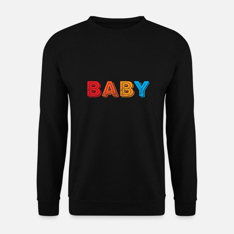 Baby Junge babybauch Kind Schwanger lustig - Unisex Pullover - Schwarz