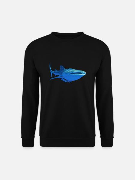 requin baleine4k - Sweat-shirt Unisexe - noir