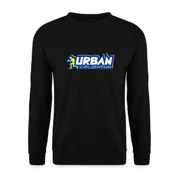 Urban Explorer Urbex - Unisex Pullover - Schwarz - Vorne - Alina (178cm) & Michal (187cm)