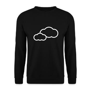 Wolke - Unisex Pullover - Schwarz - Vorne - Alina (178cm) & Michal (187cm)