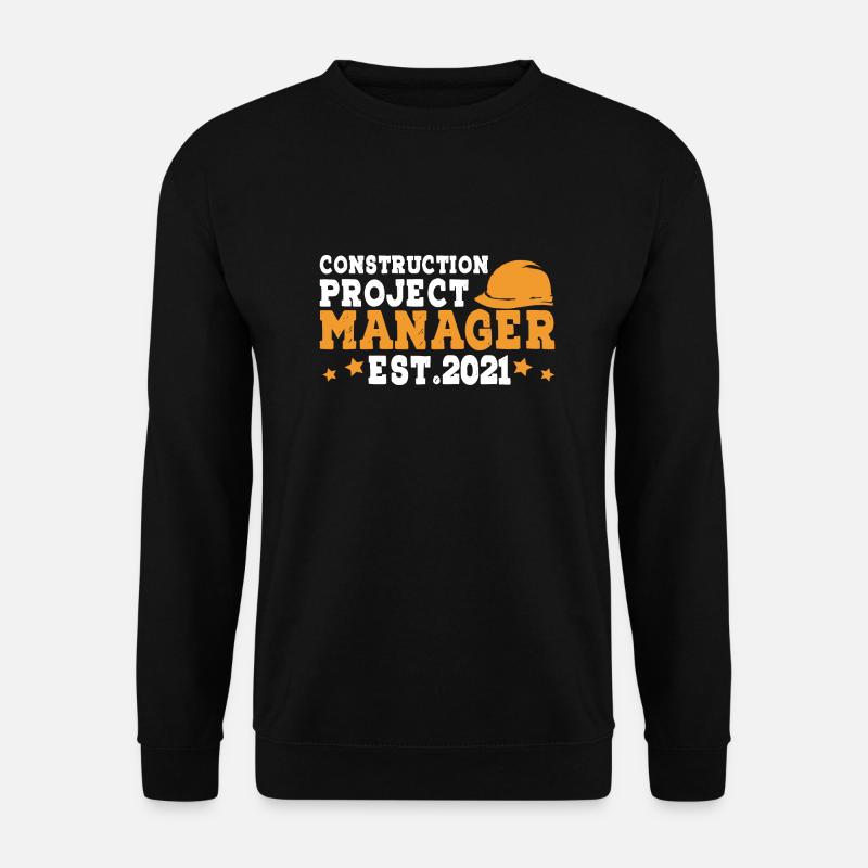 Chef de projet de construction - Sweat-shirt Unisexe - noir