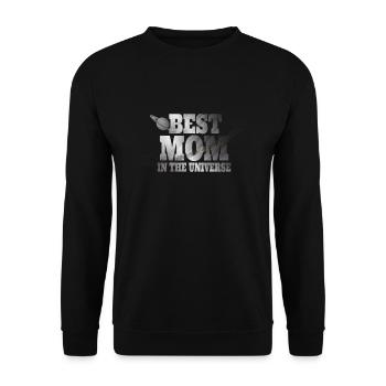 Best Mom in The Universe Mother's Day - Unisex Sweatshirt - black - Front - Alina (178cm) & Michal (187cm)