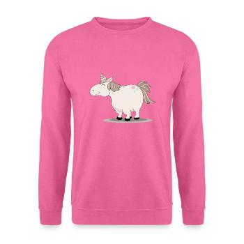 Thick cute unicorn - Unisex Sweatshirt - pink - Front