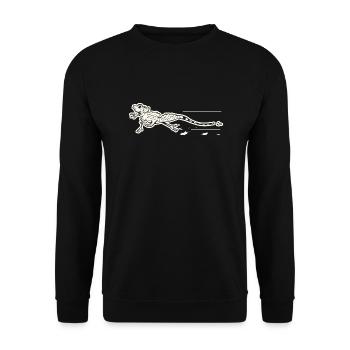 Lézard Jésus-Christ rétro - Sweat-shirt Unisexe - noir - Devant - Alina (178cm) & Michal (187cm)