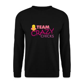Teamshirt chicks Muddy Run Shirt Grümpeltunier - Unisex Pullover - Schwarz - Vorne - Alina (178cm) & Michal (187cm)