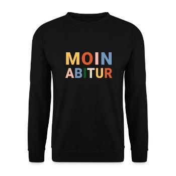 Moin Abitur, Abi im Norden - Unisex Pullover - Schwarz - Vorne - Alina (178cm) & Michal (187cm)