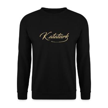 Mustafa Kemal Ataturk - Unisex Sweatshirt - black - Front - Alina (178cm) & Michal (187cm)