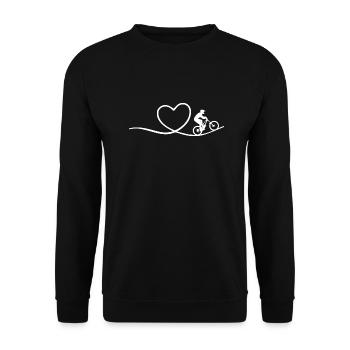 Vélo de montagne cyclisme - Sweat-shirt Unisexe - noir - Devant - Alina (178cm) & Michal (187cm)