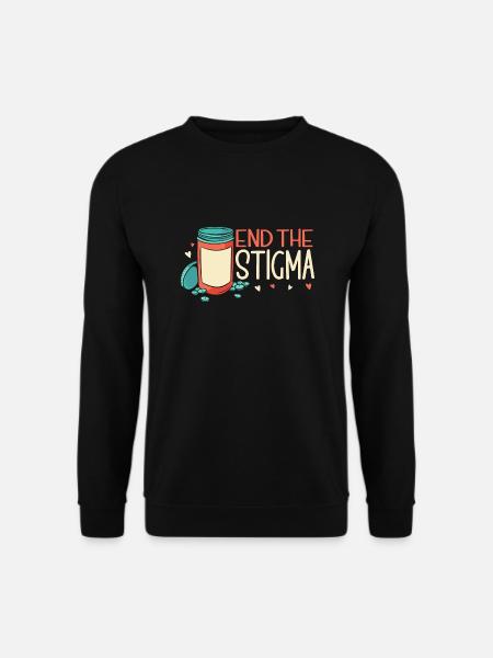 Anxiety Depression Mental Health - Unisex Sweatshirt - black