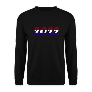 National team Netherlands Football World Cup - Unisex Sweatshirt - black - Front - Alina (178cm) & Michal (187cm)