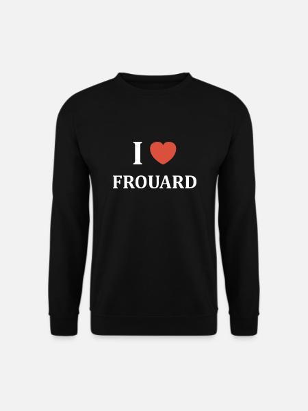 i love Frouard - Sweat-shirt Unisexe - noir