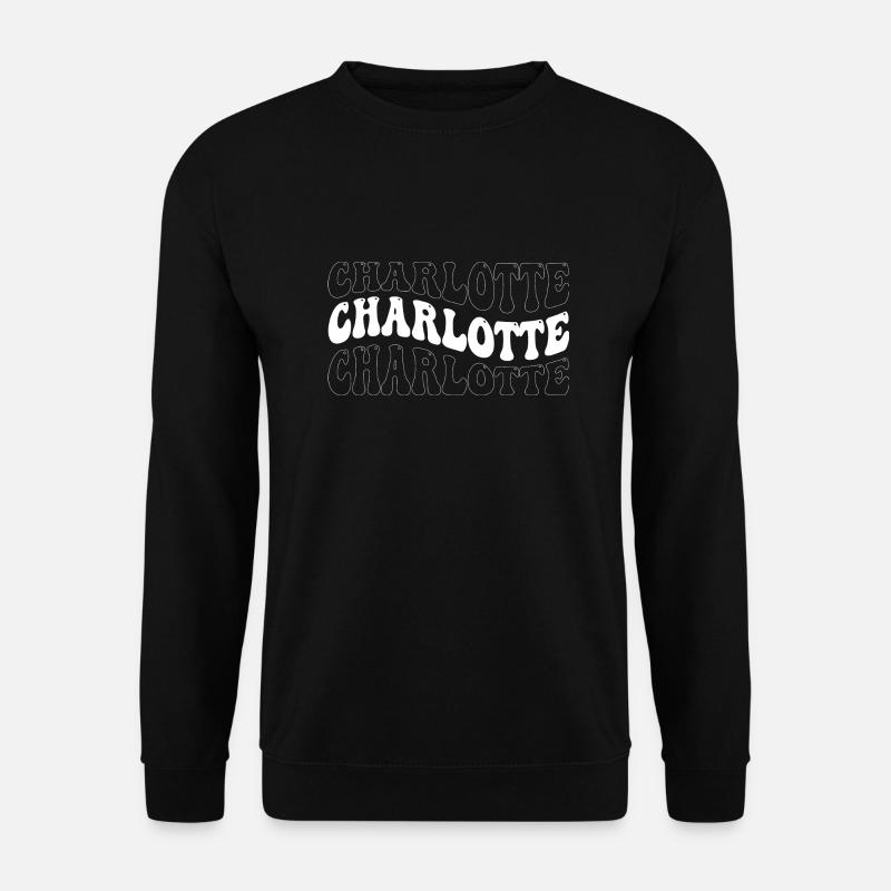 Lustige Charlotte Groovy 4 Männer Frauen Cool Charlotte - Unisex Pullover - Schwarz