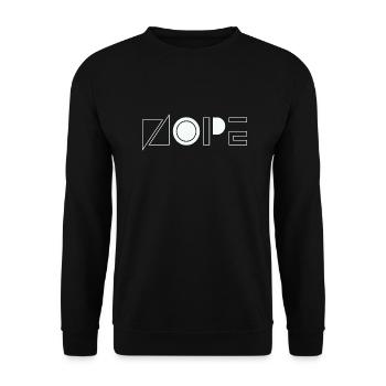 NOPE - sei kein ja-Sager! - Unisex Pullover - Schwarz - Vorne - Alina (178cm) & Michal (187cm)