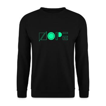 NOPE - sei kein ja-Sager! - Unisex Pullover - Schwarz - Vorne - Alina (178cm) & Michal (187cm)