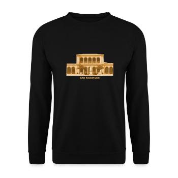 Bad Kissingen Kurbad Unterfranken Bayern - Unisex Pullover - Schwarz - Vorne - Alina (178cm) & Michal (187cm)