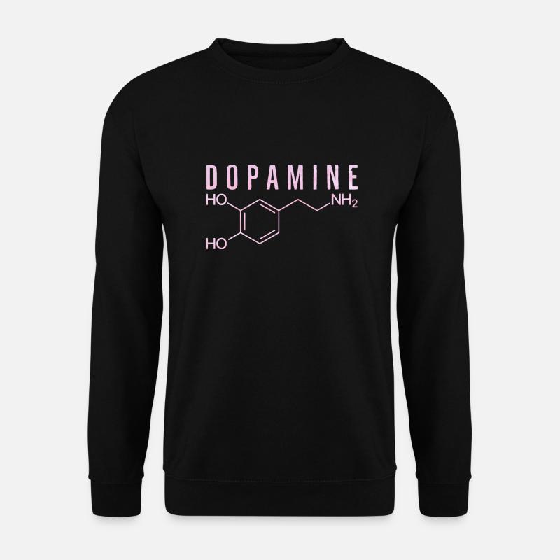 Dopamin-Molekül - Unisex Pullover - Schwarz