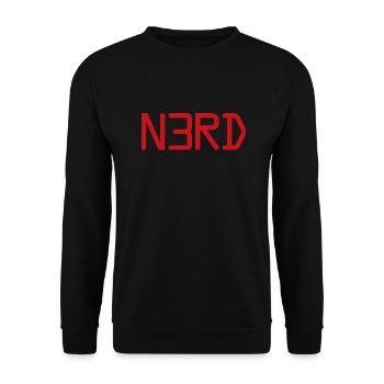 NERD - Unisex Sweatshirt - black - Front - Alina (178cm) & Michal (187cm)