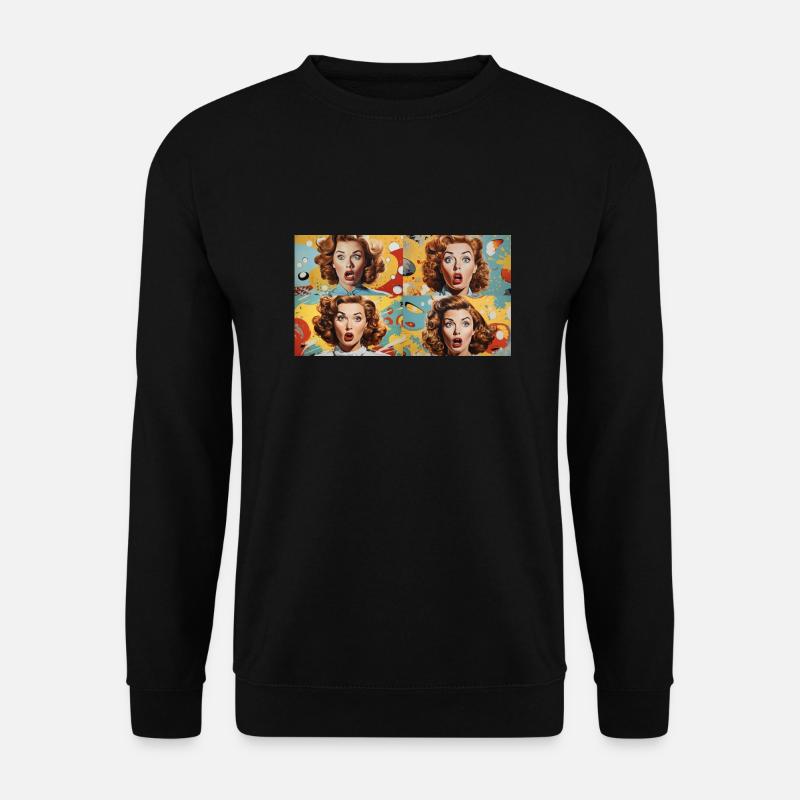 Bionic Women Pop Art - Unisex Pullover - Schwarz