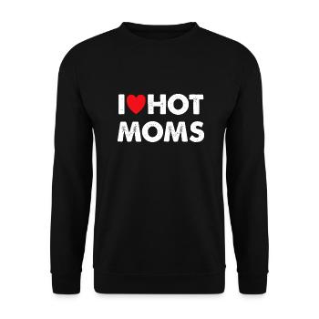J’adore la chemise chaude des mamans - Sweat-shirt Unisexe - noir - Devant - Alina (178cm) & Michal (187cm)