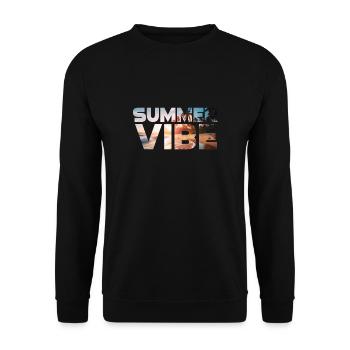 Ambiance estivale - Sweat-shirt Unisexe - noir - Devant - Alina (178cm) & Michal (187cm)