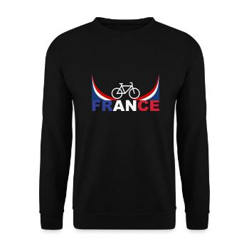 France - Unisex Sweatshirt - black - Front - Alina (178cm) & Michal (187cm)