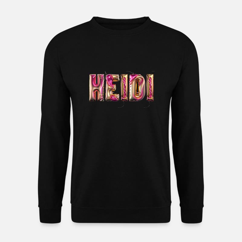 HEIDI Name Frauenname - Unisex Pullover - Schwarz