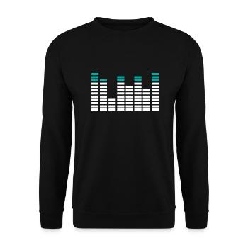 Égaliseur d’énergie musicale Beat - Sweat-shirt Unisexe - noir - Devant - Alina (178cm) & Michal (187cm)