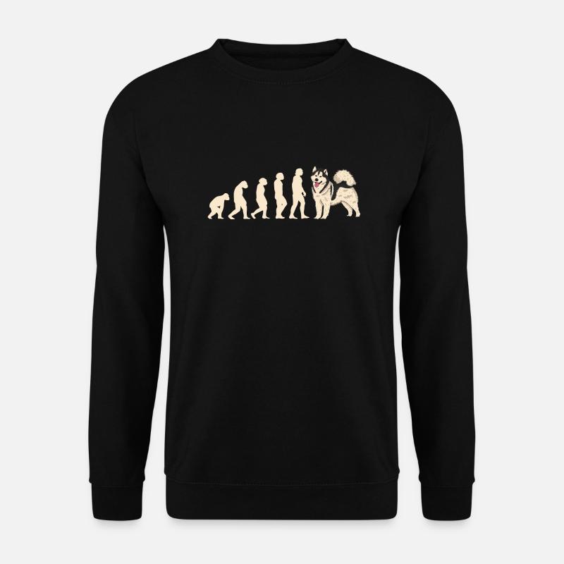 Evolution Alaskan Malamute - Unisex Sweatshirt - black