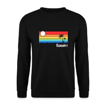 Bonaire Antillen Karibik Insel Urlaub - Unisex Pullover - Schwarz - Vorne - Alina (178cm) & Michal (187cm)