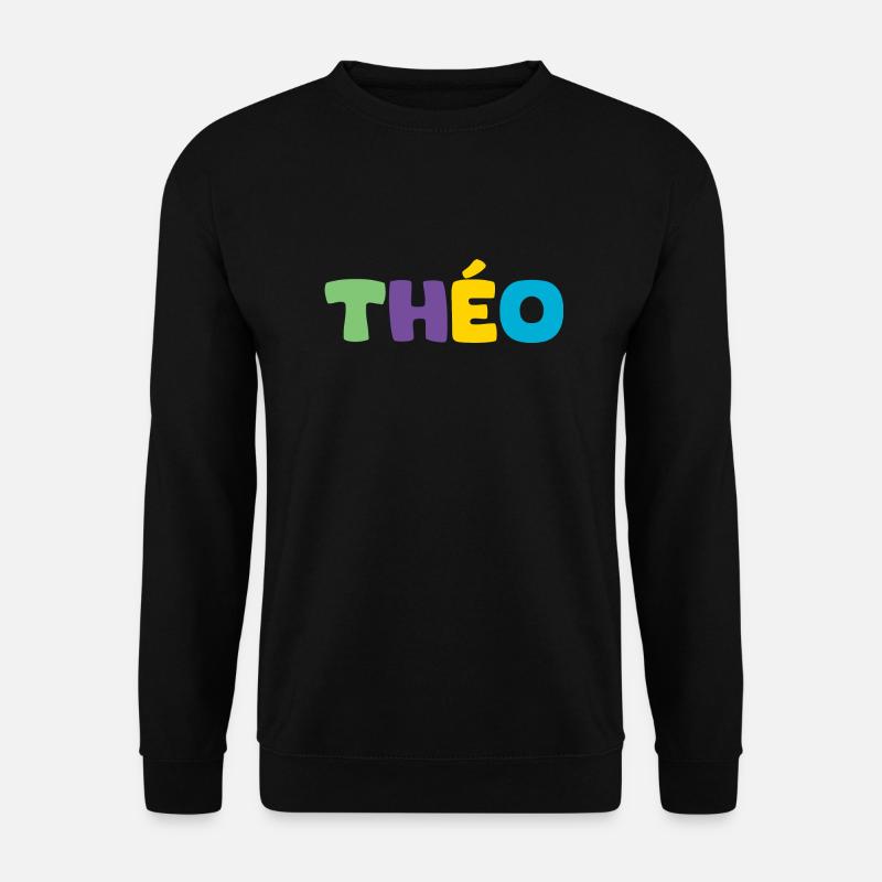 Name - Théo - Unisex Pullover - Schwarz