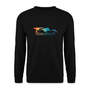Le Paragliding est dans mon ADN - Sweat-shirt Unisexe - noir - Devant - Alina (178cm) & Michal (187cm)