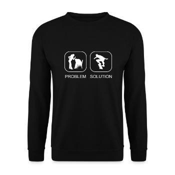Skateboarding Skater Skateboard Skating Skate Fan - Unisex Sweatshirt - black - Front - Alina (178cm) & Michal (187cm)