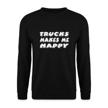 Camion - Sweat-shirt Unisexe - noir - Devant - Alina (178cm) & Michal (187cm)