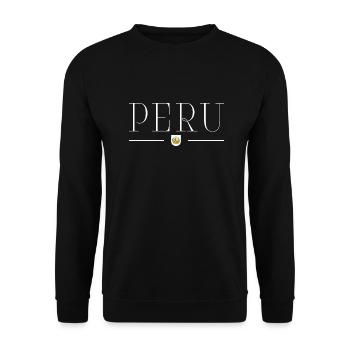 I love Peru - Unisex Sweatshirt - black - Front - Alina (178cm) & Michal (187cm)