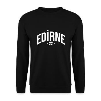 Edirne 22 Türkei Turkiye Geschenk Urlaub TR Türk - Unisex Pullover - Schwarz - Vorne - Alina (178cm) & Michal (187cm)