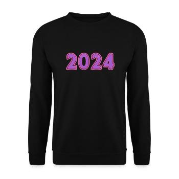 2024. ANNEE - Sweat-shirt Unisexe - noir - Devant - Alina (178cm) & Michal (187cm)