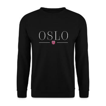 Oslo, Norway Style Design T-Shirt - Unisex Sweatshirt - black - Front - Alina (178cm) & Michal (187cm)