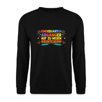 16th grade school child back to school kindergarten daycare center - Unisex Sweatshirt - black - Front - Alina (178cm) & Michal (187cm)