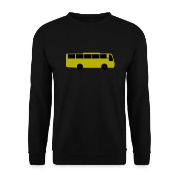 bus - Unisex Pullover - Schwarz - Vorne - Alina (178cm) & Michal (187cm)