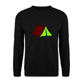tent - Unisex Sweatshirt - black - Front - Alina (178cm) & Michal (187cm)