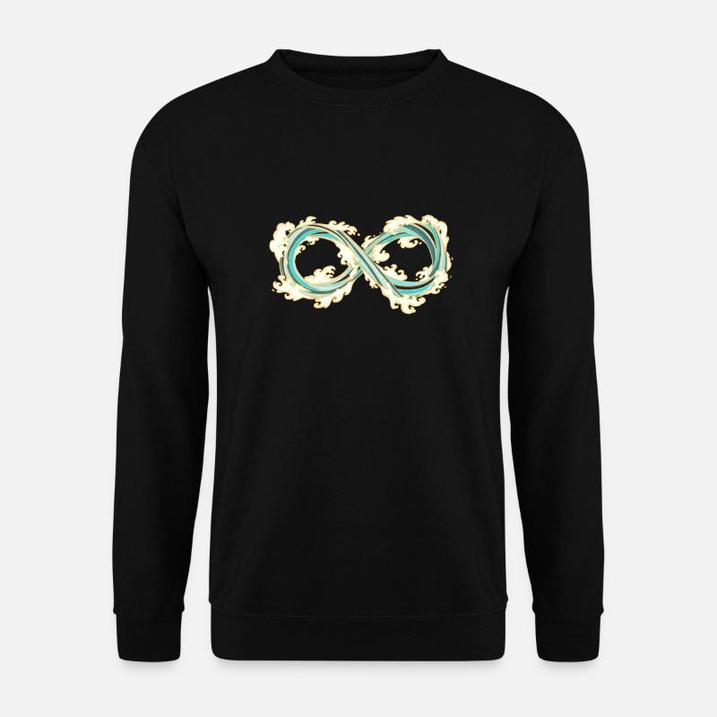 Unendliche Wellen - Unisex Pullover - Schwarz