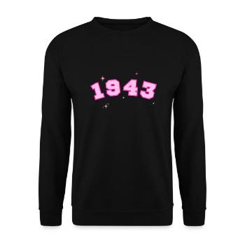 Rosenstern von 1943 - Unisex Pullover - Schwarz - Vorne - Alina (178cm) & Michal (187cm)