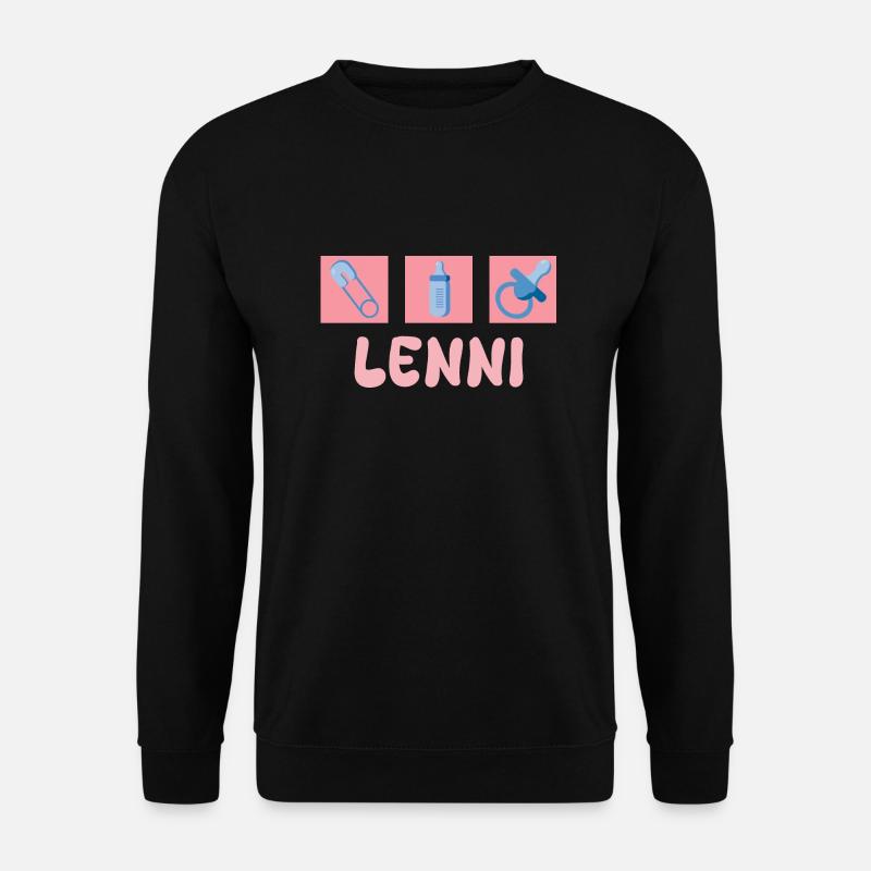 Lenni als Schnuller - Unisex Pullover - Schwarz
